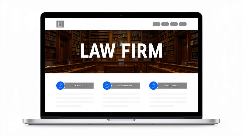 Law firm website design mockup