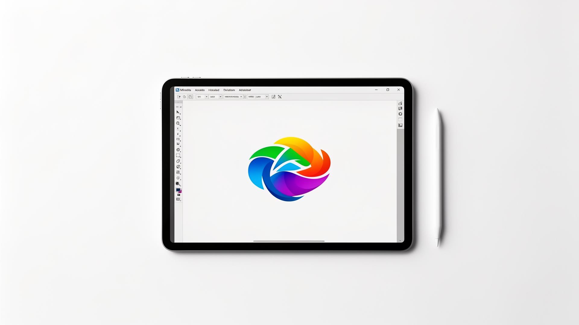 Online logo design collaboration with video call and design concepts