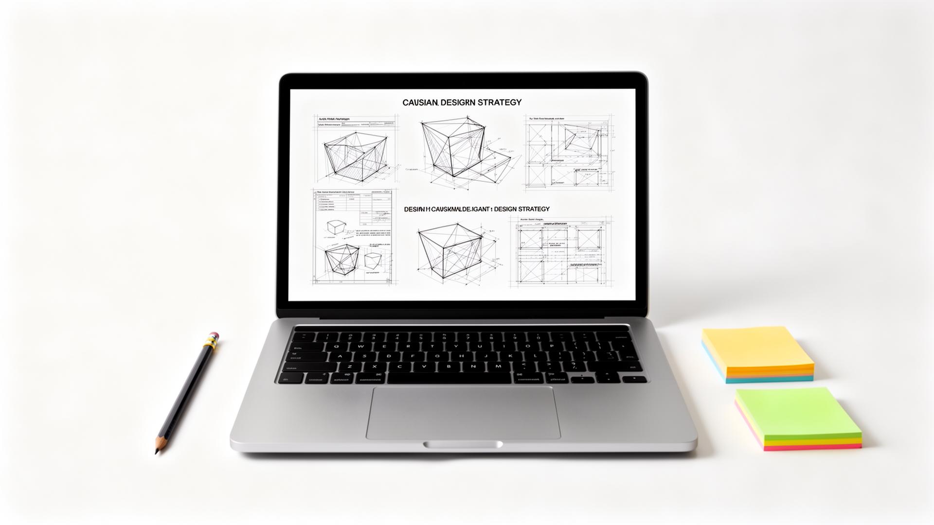 Web design consulting session with strategy presentation and whiteboard wireframes